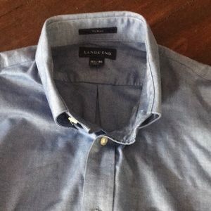 Lands’ End No Iron Button Down 15 1/2 / 36